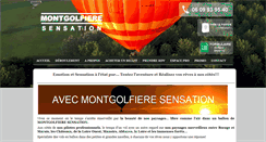 Desktop Screenshot of montgolfiere-sensation.com