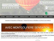 Tablet Screenshot of montgolfiere-sensation.com